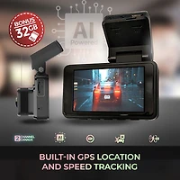 GekoGear Orbit D220 Full HD 1080p Dash Cam with 3" Screen & Rear Camera - Only at Best Buy