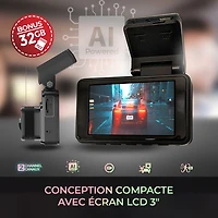 GekoGear Orbit D220 Full HD 1080p Dash Cam with 3" Screen & Rear Camera - Only at Best Buy