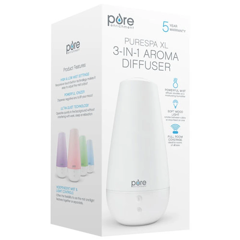 Humidificateur à vapeur froide 3-en-1 PureSpa XL de Pure Enrichment