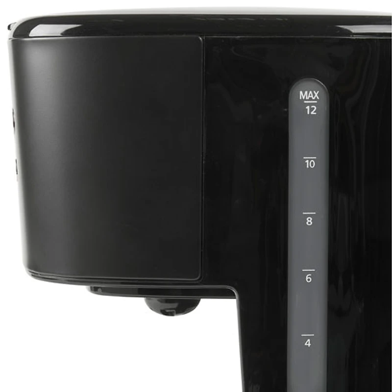 Cafetière à filtre programmable de Haden - 12 tasses - Noir/Chromé