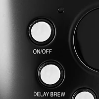 Cafetière à filtre programmable de Haden - 12 tasses - Noir/Chromé