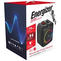 Haut-parleur Bluetooth portatif avec microphone sans fil BTS458 d'Energizer - Noir