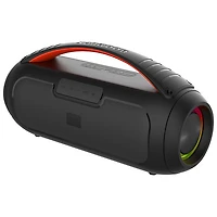 Haut-parleur portatif sans fil rechargeable résistant aux intempéries avec microphone BTS258 d'Energizer - Noir