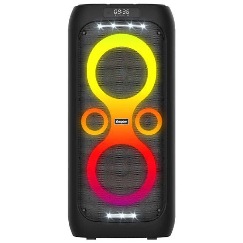 Energizer BTS566 Portable Bluetooth Speaker with Wireless Mic - Black