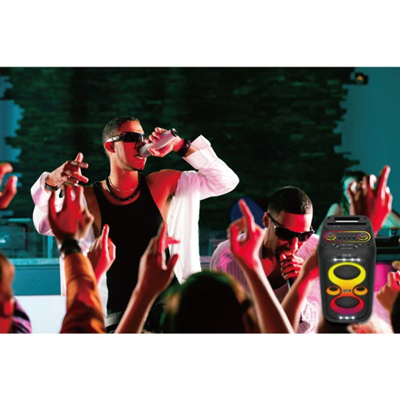 Haut-parleur Bluetooth avec microphone sans fil portatif BTS566 d'Energizer - Noir