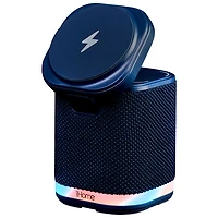 Haut-parleur Bluetooth iPBT50 d'iHome avec recharge sans fil double et lumière d'ambiance