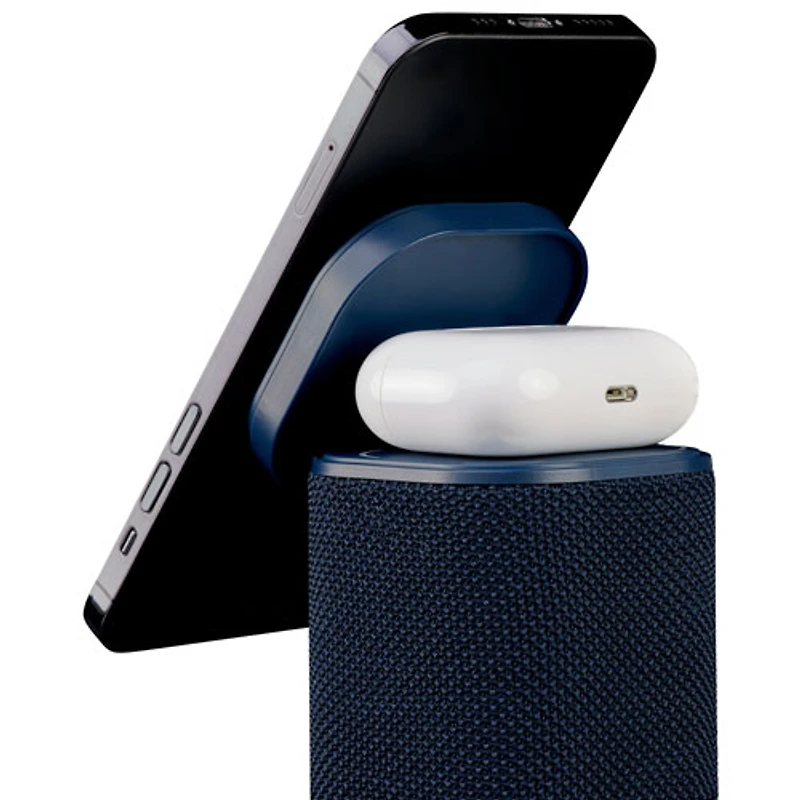 Haut-parleur Bluetooth iPBT50 d'iHome avec recharge sans fil double et lumière d'ambiance