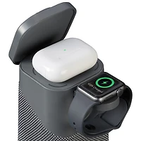 Haut-parleur Bluetooth iPBT70 d'iHome avec recharge sans fil triple et lumière d'ambiance