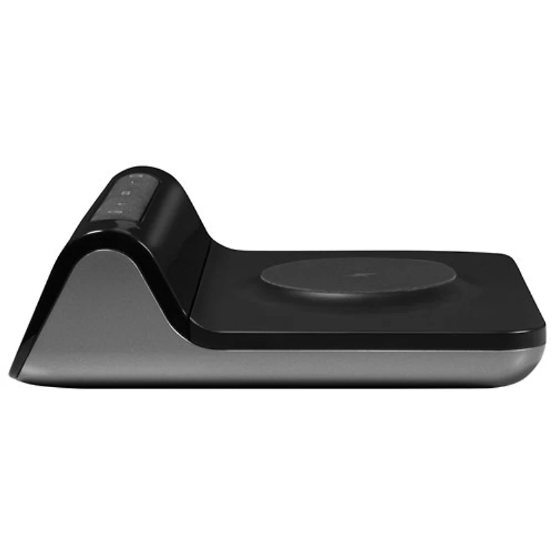 Réveille-matin 3-en-1 à recharge magnétique sans fil et ports USB-A/USB-C iW23B d'iHome