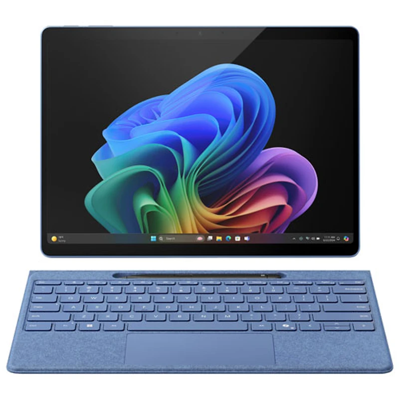 Portable Surface Pro Copilot+ PC (DELO) 13 po 1 To de Microsoft avec Snapdragon X Elite/RAM 16 Go (2024) - Saphir - Appareil seulement - Partenaire de détail exclusif