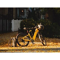 Velotric Discover 1 Step-Through Commuter Electric Bike (500W Motor / 105km Range / 32km/h Top Speed) - Yellow - Exclusive Retail Partner