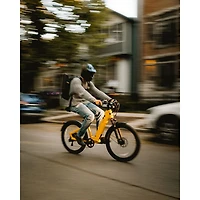 Velotric Discover 1 Step-Through Commuter Electric Bike (500W Motor / 105km Range / 32km/h Top Speed) - Yellow - Exclusive Retail Partner
