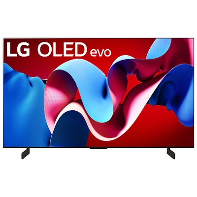 Téléviseur intelligent webOS evo HDR DELO UHD 4K de 42 po série C4 de LG (OLED42C4PUA) - 2024