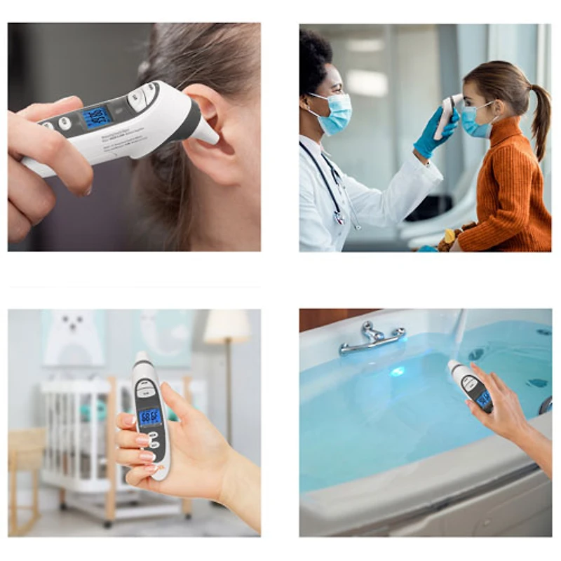 Thermomètre numérique auriculaire et frontal DualScan Prime de Mobi