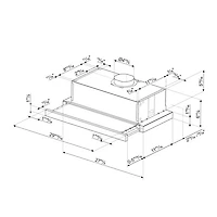 Smeg 30" Under Cabinet Range Hood (KSET30XU) - Stainless Steel
