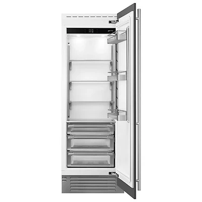 Réfrigérateur sans congélateur encastrable 17,5 pi³ 30 po de Smeg (RSDU30R) - Acier inoxydable