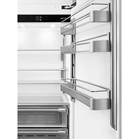 Réfrigérateur à congélateur inférieur encastrable 15 pi³ 30 po avec distributeur de glaçons de Smeg (RBMU30R) - Prêt pour panneau