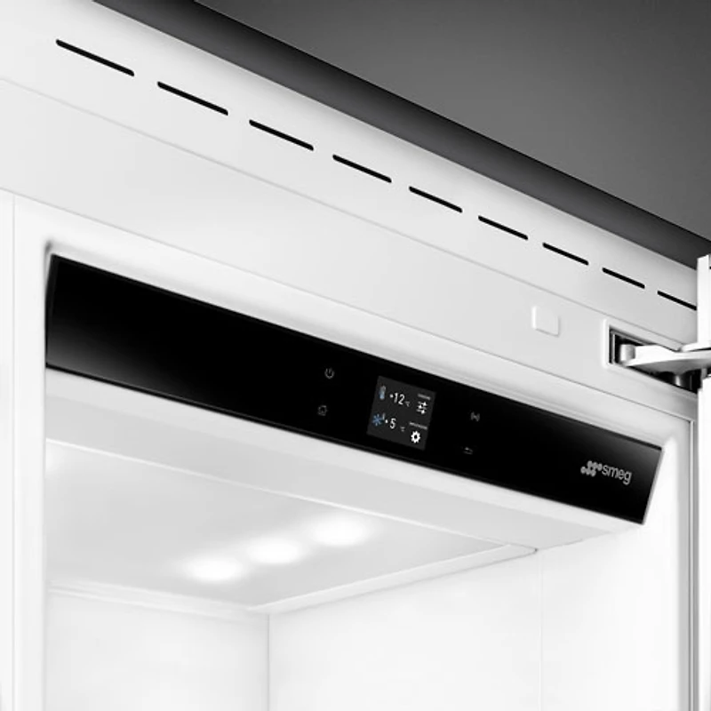 Réfrigérateur à congélateur inférieur encastrable 15 pi³ 30 po avec distributeur de glaçons de Smeg (RBMU30R) - Prêt pour panneau