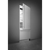 Réfrigérateur à congélateur inférieur encastrable 19 pi³ 36 po avec distributeur de glaçons de Smeg (RBMU36RX) - Acier inoxydable