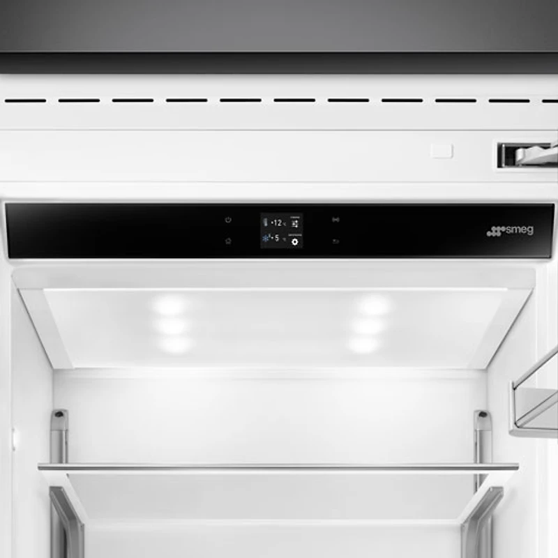 Réfrigérateur à congélateur inférieur encastrable 19 pi³ 36 po avec distributeur de glaçons de Smeg (RBMU36RX) - Acier inoxydable
