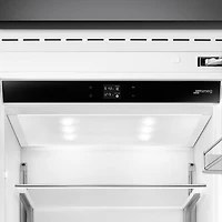 Réfrigérateur à congélateur inférieur encastrable 19 pi³ 36 po avec distributeur de glaçons de Smeg (RBMU36RX) - Acier inoxydable