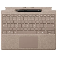 Clavier Surface Pro de Microsoft avec stylet Slim Pen pour Surface Pro 13 po/Pro (11e édition)/Pro 8/Pro 9 - Dune - Anglais
