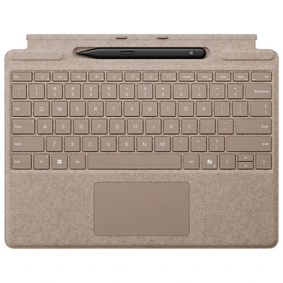 Microsoft Surface Pro Keyboard with Slim Pen for Surface Pro 13" / Pro (11th Edition) / Pro 8 / Pro 9 - Dune - Bil
