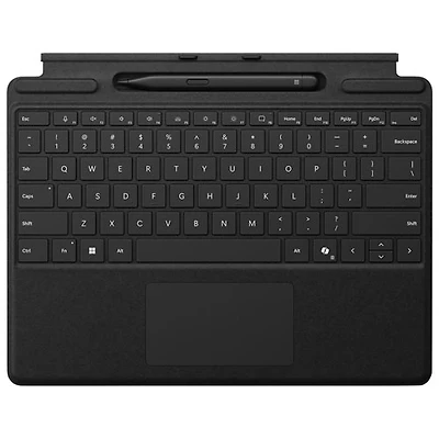 Clavier Surface Pro de Microsoft avec stylet Slim Pen pour Surface Pro 13 po/Pro (11e édition)/Pro 8/Pro 9 - Noir
