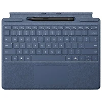 Clavier Surface Pro de Microsoft avec stylet Slim Pen pour Surface Pro 13 po/Pro (11e édition)/Pro 8/Pro 9 - Saphir - Bilingue