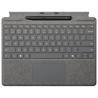 Microsoft Surface Pro Keyboard with Slim Pen for Surface Pro 13" / Pro (11th Edition) / Pro 8 / Pro 9 -Platinum -En