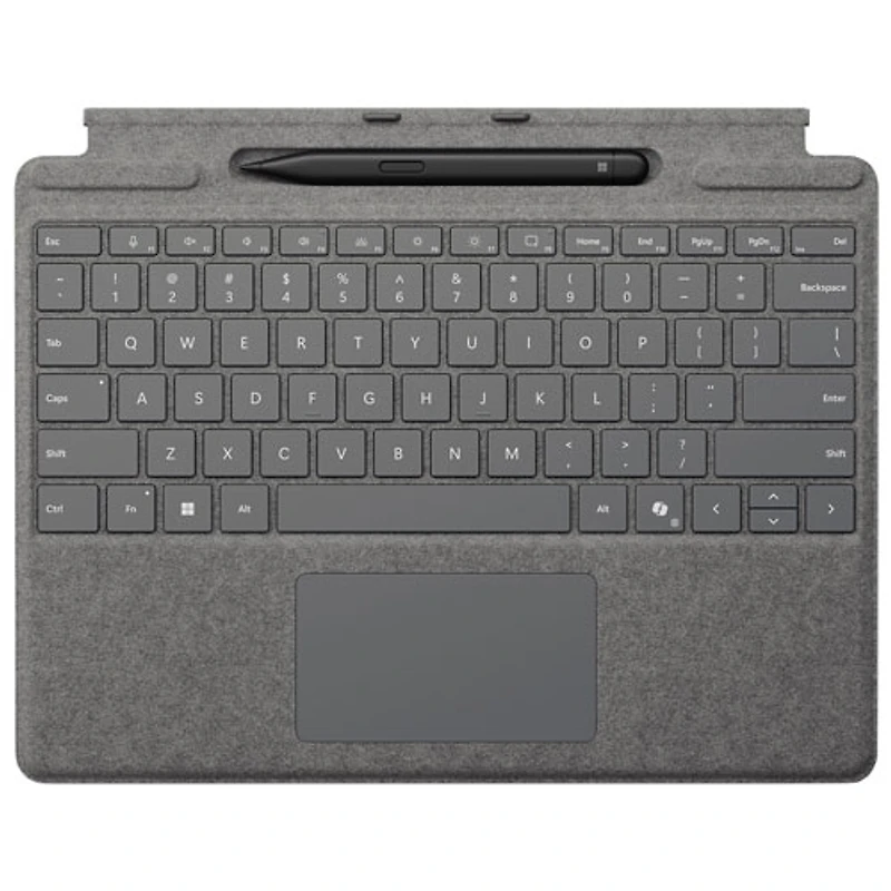 Microsoft Surface Pro Keyboard with Slim Pen for Surface Pro 13" / Pro (11th Edition) / Pro 8 / Pro 9 -Platinum -Bil