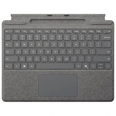 Microsoft Surface Pro Keyboard with Pen Storage for Surface Pro 13" / Pro (11th Edition) / Pro 8 / Pro 9 -Platinum -En