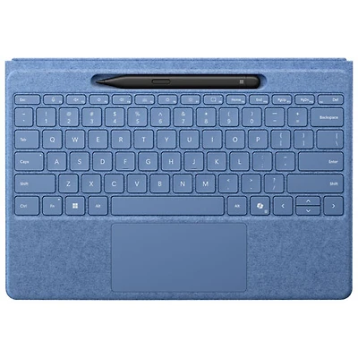 Clavier Surface Pro Flex de Microsoft avec stylet Slim Pen (2024) pour Surface Pro 13 po - Saphir - Partenaire de détail exclusif