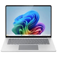 Portable Surface Laptop Copilot+ PC à écran tactile de 15 po de Microsoft (Snapdragon X Elite/RAM 16 Go/SSD 512 Go) (2024) - Platine - Ang