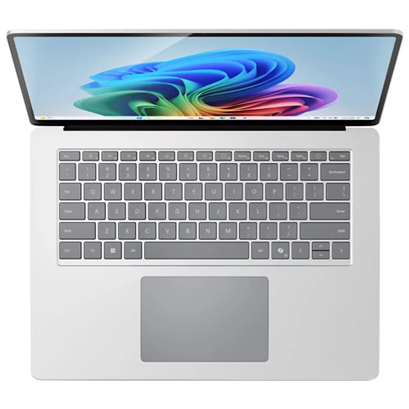 Portable Surface Laptop Copilot+ PC à écran tactile de 15 po de Microsoft (Snapdragon X Elite/RAM 16 Go/SSD 512 Go) (2024) - Platine - Ang