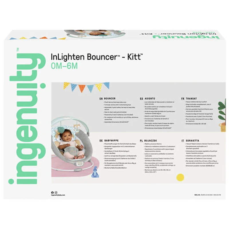 Siège rebondissant InLighten d'Ingenuity - Kitt