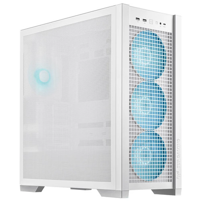 Boîtier d'ordinateur mi-tour TUF Gaming GT302 ARGB ATX d'ASUS - Blanc