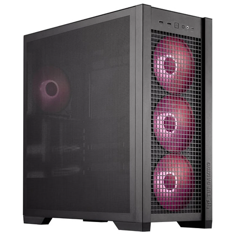 Boîtier d'ordinateur mi-tour TUF Gaming GT302 ARGB ATX d'ASUS - Noir