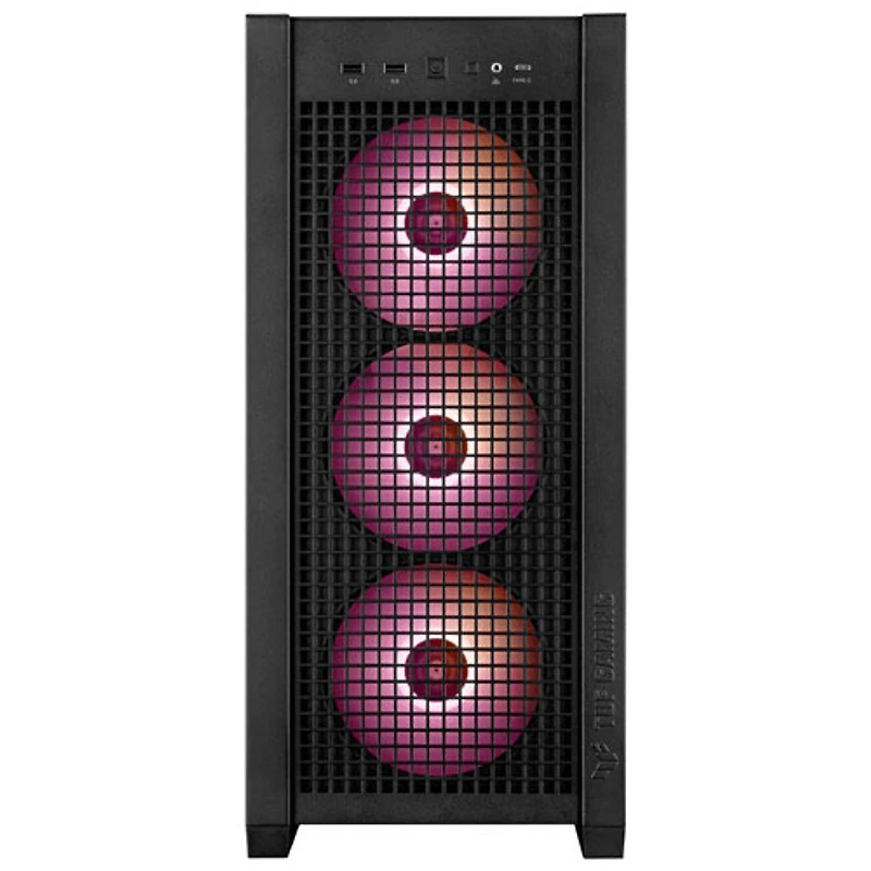 Boîtier d'ordinateur mi-tour TUF Gaming GT302 ARGB ATX d'ASUS - Noir