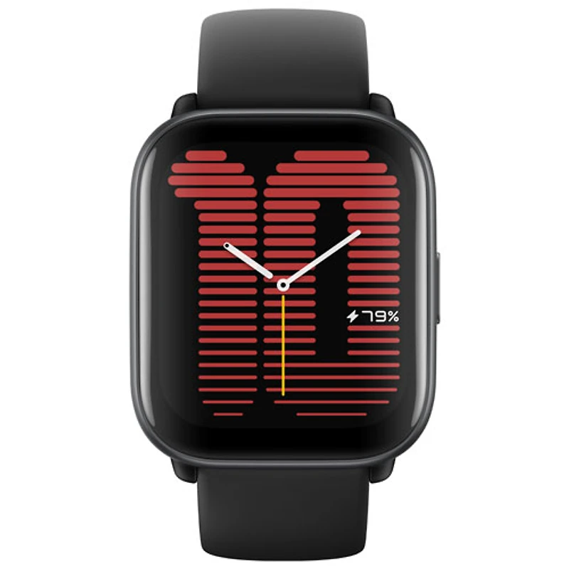 Montre intelligente Active d'Amazfit avec moniteur de fréquence cardiaque - Noir minuit