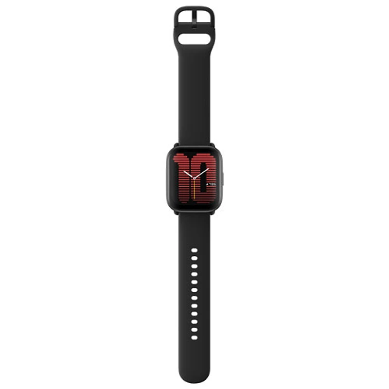 Montre intelligente Active d'Amazfit avec moniteur de fréquence cardiaque - Noir minuit
