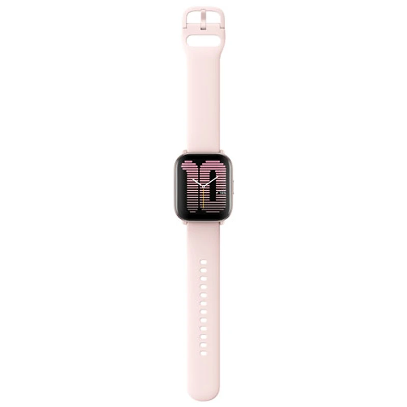 Montre intelligente Active d'Amazfit avec moniteur de fréquence cardiaque - Rose pétale