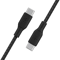Belkin 2m (6.6ft) BoostCharge USB-C to USB-C Braided Cable (CAB014bt2MBK) - Black