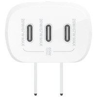 Belkin BoostCharge Pro 67W 3-Port USB-C Wall Charger (WCC002dqWH) - White