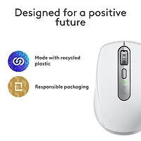 Souris compacte sans fil Darkfield MX Anywhere 3S de Logitech pour Mac - Gris pâle - Exclusivité de Best Buy