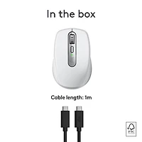 Souris compacte sans fil Darkfield MX Anywhere 3S de Logitech pour Mac - Gris pâle - Exclusivité de Best Buy