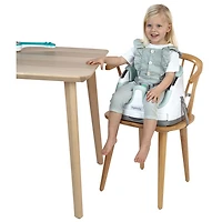 Siège rehausseur 2-en-1 avec plateau Baby Base d'Ingenuity - Brume/Blanc