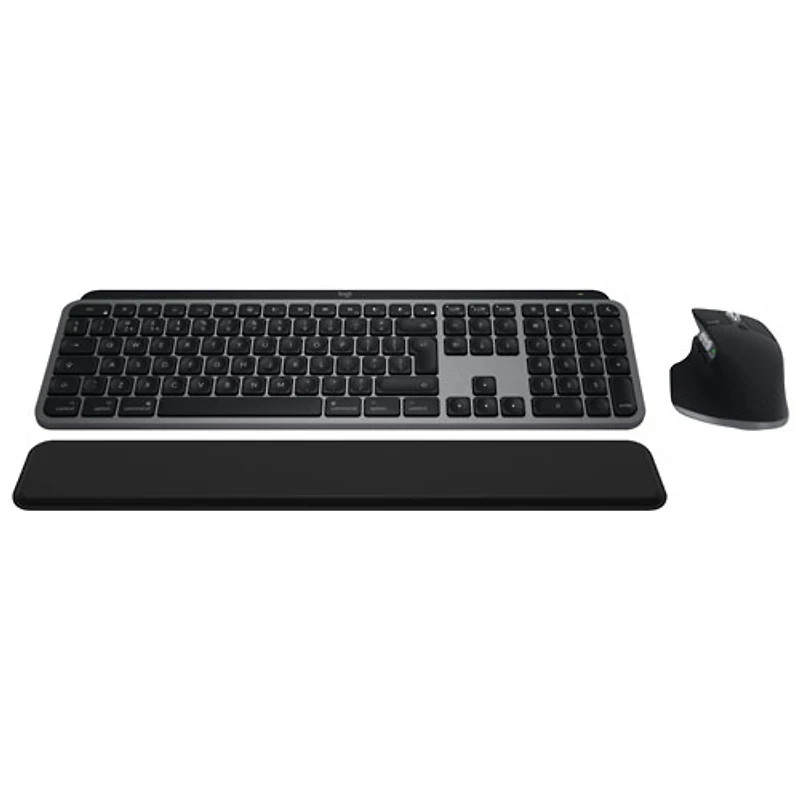 Ensemble Bluetooth MX Keys S de Logitech pour Mac/iPad - Gris cosmique