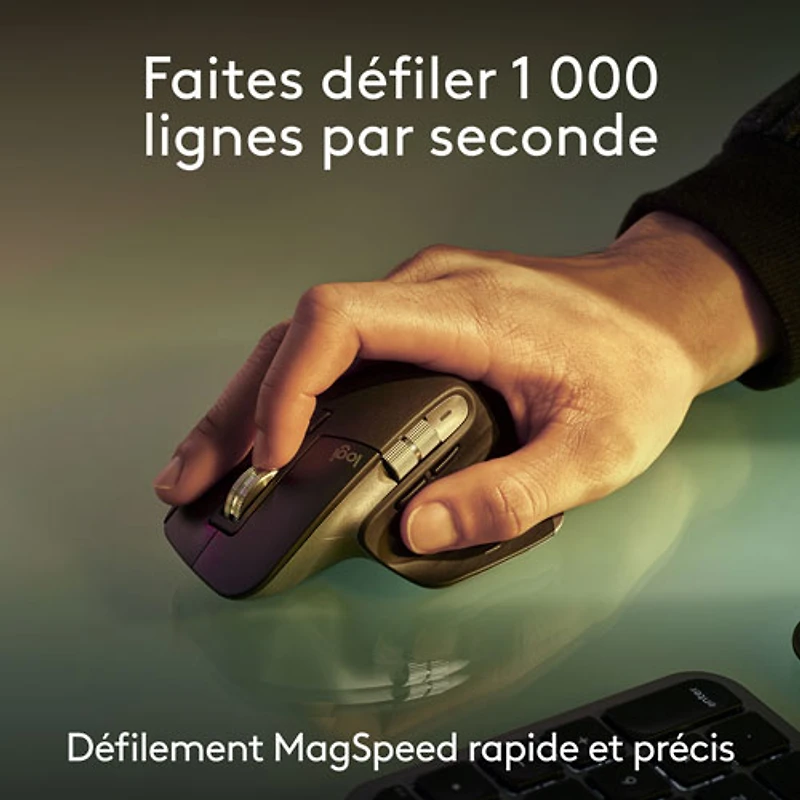 Ensemble Bluetooth MX Keys S de Logitech pour Mac/iPad - Gris cosmique