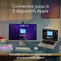 Clavier rétroéclairé sans fil MX Keys S de Logitech pour Mac/iPad - Gris pâle - Exclusivité de Best Buy
